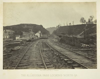 阿拉图纳山口，向北看，GA，1866年。 作者 乔治·N·巴纳德