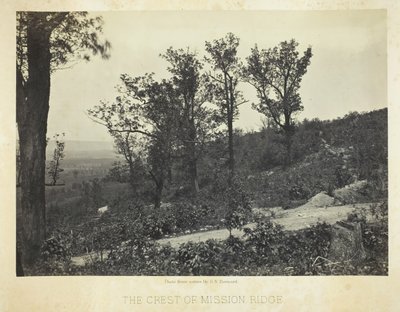 Mission Ridge的山顶，1864年66。 作者 乔治·N·巴纳德