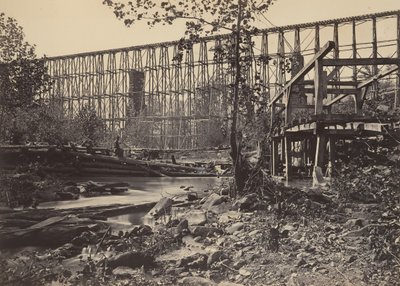 怀特塞德的栈桥，1860年代。 作者 乔治·N·巴纳德