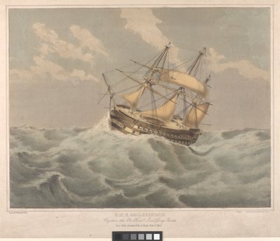 贝勒罗丰号"（1824 年），马耳他东南 50 英里处 作者 乔治·佩切尔（后）门兹