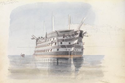 1852 年 3 月 27 日，马耳他上巴拉卡下的 "特拉法尔加 "号 作者 乔治·佩切尔·门兹