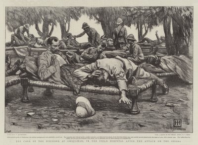 在泽里巴袭击事件发生后，在野战医院的Omdurman照顾受伤者 作者 George Percy Jacomb Hood