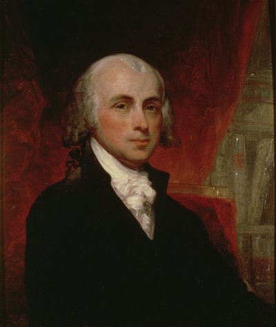 詹姆斯·麦迪逊的肖像（1751-1836） 作者 George Peter Alexander Healy
