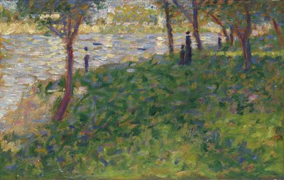 La Grande Jatte的研究，1884-1885年 作者 乔治·皮埃尔·修拉