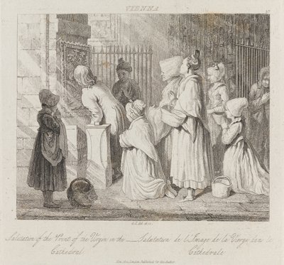 向维也纳敬礼处女，约c.1821（蚀刻） 作者 乔治·罗伯特·刘易斯