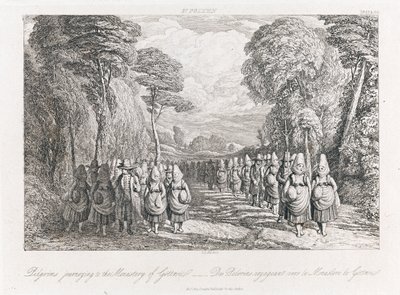 圣珀尔滕-朝圣者，c.1821（蚀刻） 作者 乔治·罗伯特·刘易斯