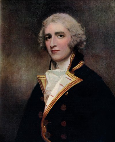 威廉·本丁克上尉1764-1813，海军司令，1787-1788 1910。 作者 乔治·罗姆尼