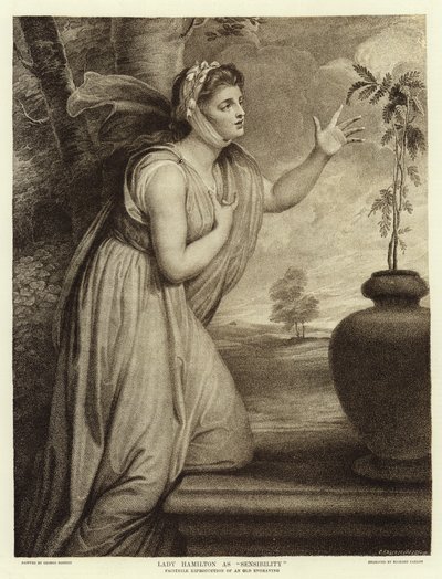 汉密尔顿夫人作为感性 作者 George Romney