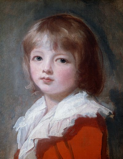 一个男孩的肖像 作者 George Romney