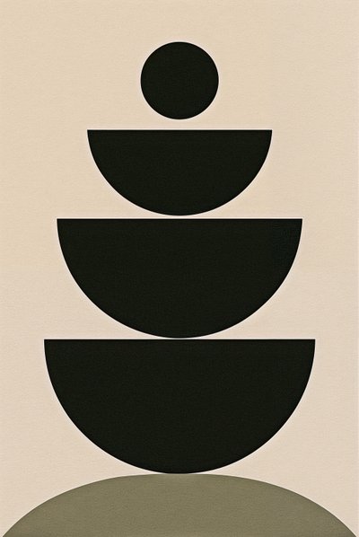 平衡仪式，2024 年（丙烯酸画布） 作者 George Rosaly