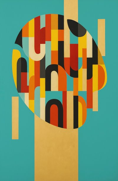 运动中的平衡，2025 年（丙烯酸画布） 作者 George Rosaly