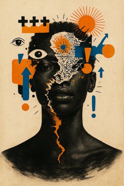 超越生存，2025 年（丙烯酸画布） 作者 George Rosaly