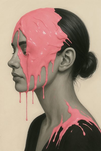 肉体记忆》，2025 年（丙烯酸画布） 作者 乔治·罗莎莉