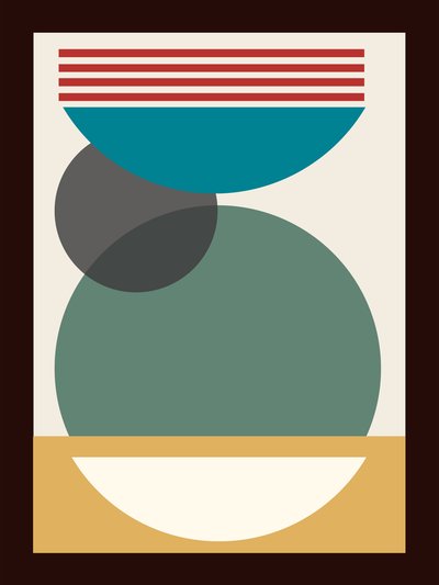 太空城抽象画，2023 年（丙烯酸画布） 作者 乔治·罗莎莉