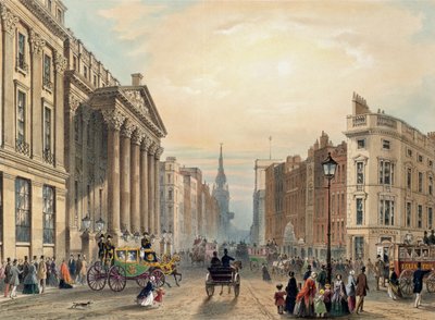 Mansion House望向Cheapside，由Thomas Picken（1870年）由Ackermann 1851年出版 作者 乔治·谢泼德