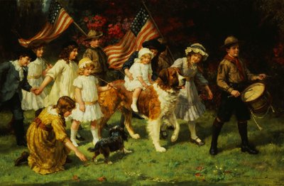 美国游行，1917年 作者 乔治·谢里登·诺尔斯