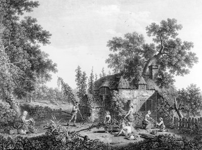 Hop Pickers，由Francis Vivares，1760年蚀刻 作者 乔治·史密斯