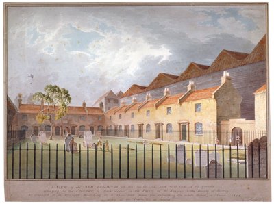伦敦南华克公园街的建筑景观，1808年 作者 乔治·史密斯