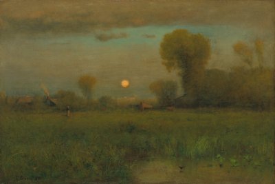 收获月亮，1891年 作者 George Snr. Inness