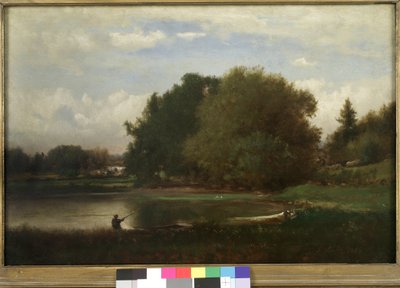 景观，1860年（面板上的油纸） 作者 乔治·斯尼尔因内斯