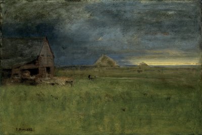 孤独的农场，楠塔基特，1892年 作者 乔治·斯尼尔因内斯