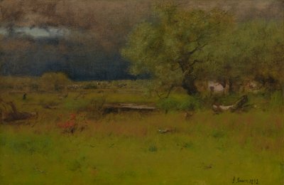 逝去的风暴 1892 年（布面油画） 作者 乔治·斯尼尔因内斯