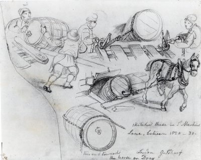 Draymen and Horse，c.1820-30 作者 乔治·斯尼·夏普