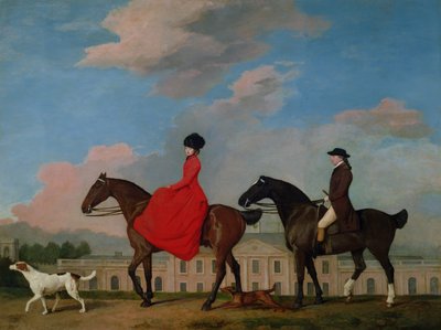 John和Sophia Musters于1777年在Colwick Hall骑行 作者 乔治·斯塔布斯