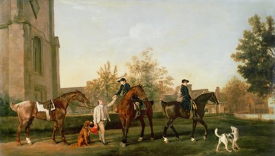 Lord Torrington的亨特仆人出发于贝德福德郡的Southill，1765-8 作者 乔治·斯塔布斯