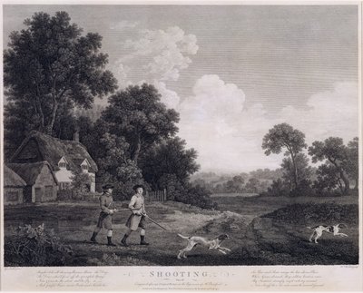 射击，板2，由William Woollett（1735-85）1770（第五州雕刻和蚀刻）雕刻 作者 乔治·斯塔布斯