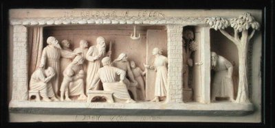 彼得的释放》，由Doulton & Co.制造，约1872-82年（赤土）。 作者 乔治·廷沃斯
