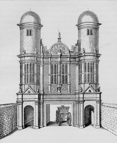 威斯敏斯特国王街门，约建于1725年，1911年 作者 乔治·维尔图