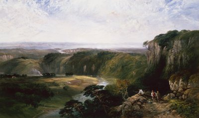 从Windcliff看Chepstow 作者 乔治·维卡特·科尔