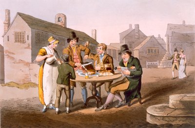 仲夏，来自约克郡的服装，由Robert Havell（1769-1832）1814年刻 作者 乔治·沃克