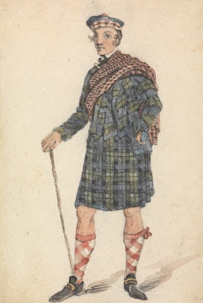 Uncle George in the Dress of a Highland Herdsman 作者 乔治·沃克