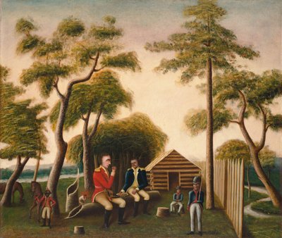 玛丽安让英国军官吃红薯，1848年。 作者 乔治·华盛顿·马克