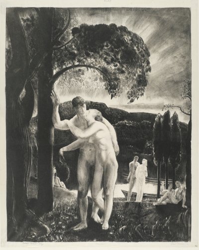 Amour，Men Like Gods系列，1923年（版画纸上的版画） 作者 乔治·韦斯利·贝洛斯