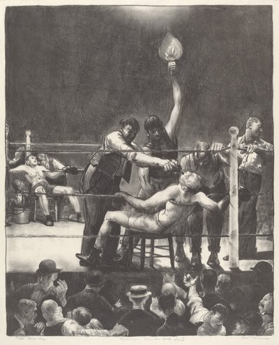 在Rounds之间，小，第二块石头，1923年。 作者 乔治·韦斯利·贝洛斯