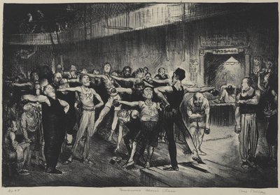商业男装班（商业男装班，基督教青年会）1916年（印刷在编织纸上） 作者 乔治·韦斯利·贝洛斯