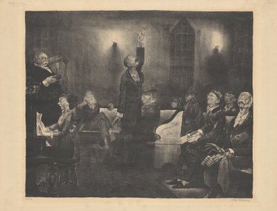 祈祷会，第二块石头，1916年。 作者 乔治·韦斯利·贝洛斯