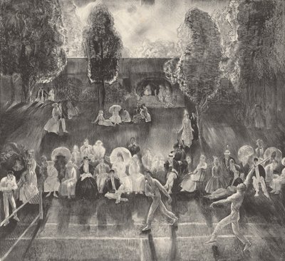 网球，1920年。 作者 乔治·韦斯利·贝洛斯
