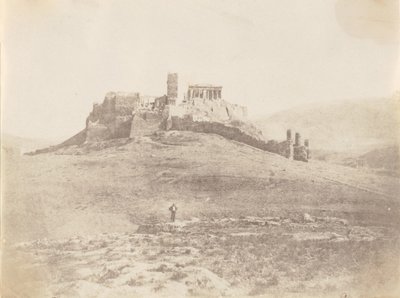 Pnyx和雅典卫城，约1848年。 作者 乔治·威尔逊·布里奇斯