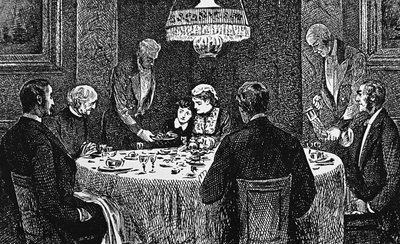 An upper class family at the table 作者 乔治·杜莫里耶