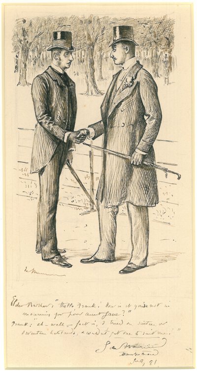 你好弗兰克！，1891年 作者 乔治·杜莫里耶