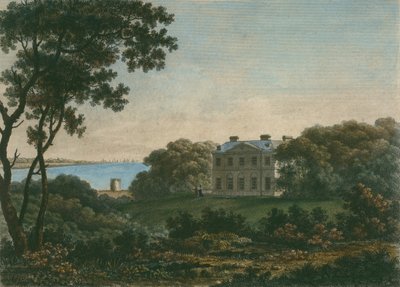安德鲁·罗伯特·德拉蒙德之家，汉普郡卡德兰公园，由William Watts（1752-1851）刻 作者 小乔治·巴雷特（George the Younger Barret）
