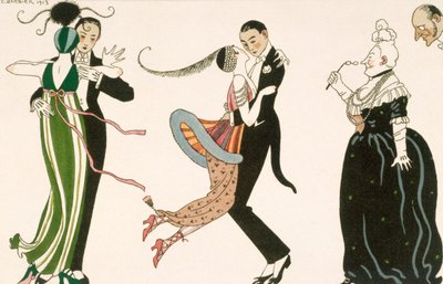 一天的疯狂》，H. Reidel 为《女性与时尚杂志》之友版刻 作者 乔治（后）理发师