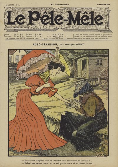 自我背叛。 Pele-Mele的插图，1906年 作者 乔治·安东尼·亨利·莫里