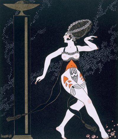 Tamara Karsavina (1885-1978) 1914 年的芭蕾舞场景（照片印刷） 作者 乔治理发师