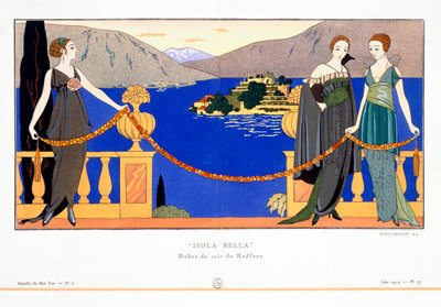 Isola Bella"，雷德芬设计的晚礼服，1914年 作者 乔治理发师