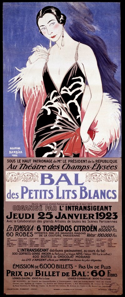 海报“香榭丽舍大街剧院 - Le bal des petits lits blanc 由 l